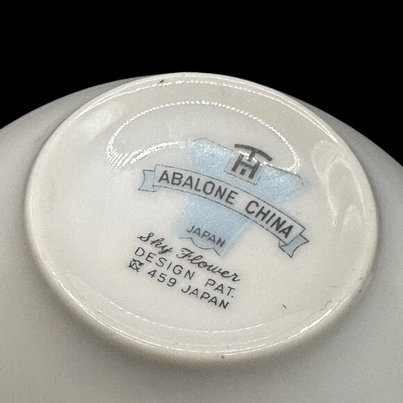 Vintage Sky Flower Tea Cup Platinum Trim - Picture 7 of 8